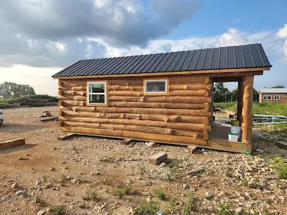 Yard cabin — Timberstone solid-log cabin