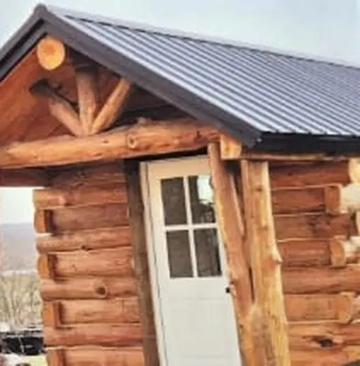 Exterior cabin — Timberstone solid-log cabin