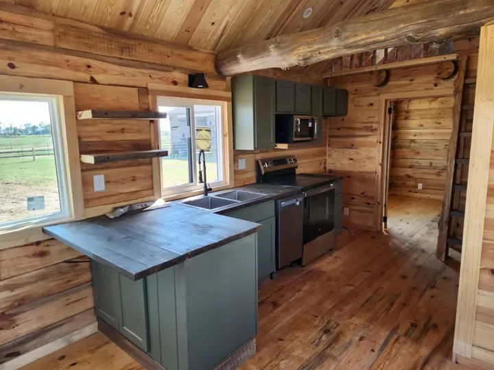 Kitchen package — Timberstone solid-log cabin